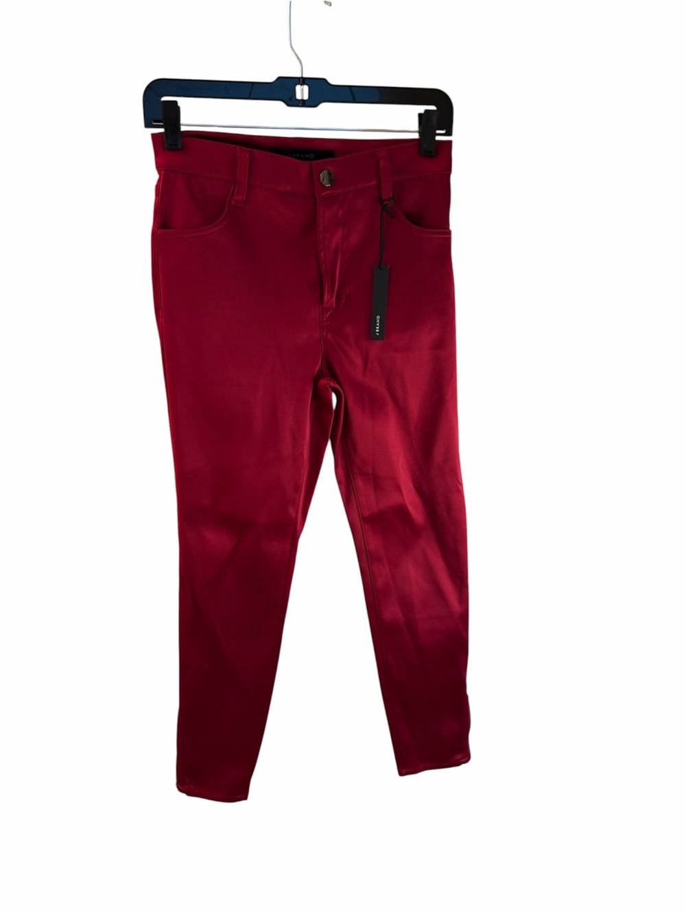 J Brand Vibrant Red Ponte Skinny Pants